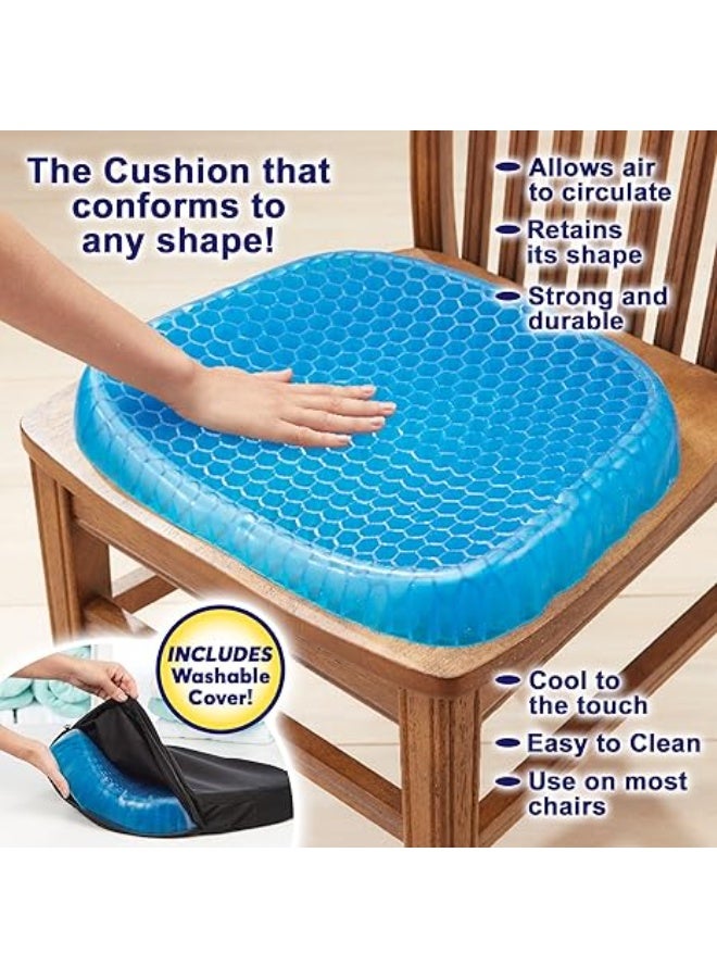 وسادة مقعد Egg Sitter بغطاء مانع للانزلاق، وتصميم خلية نحل يسمح بمرور الهواء ويمتص نقاط الضغط - Image 2